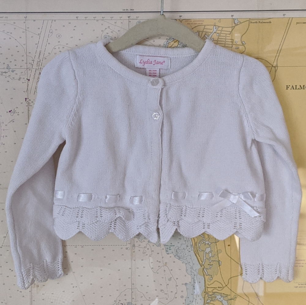 Lydia Jane white cardigan